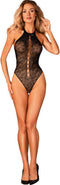Obsessive Teddie Body - Erotische Body - One Size - Zwart