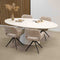 Kick Morris - Eettafel - Ovaal - Betonlook - Wit