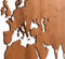MiMi Innovations® Exclusieve Houten Wereldkaart - Muurdecoratie - Wanddecoratie - Muursticker - 130x78 cm/51.2x30.8 inch - Sapele