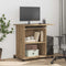 vidaXL - Computerbureau - 80x50x75 - cm - bewerkt - hout - artisanaal - eikenkleur
