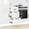 vidaXL - Keuken - onderkast - Kalmar - bewerkt - hout - hoogglans - wit
