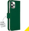 Accezz iPhone 12 - Flip cover - Krasbestendig Schokbestendig - Groen