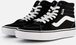 VANS - maat 42- WM Filmore Hi SUEDE-CANVAS BLACK-WHITE