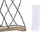 Vaas DKD Home Decor 36,5 x 11,5 x 23,5 cm Kristal Zwart Metaal Bruin Transparant