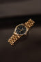 IKKI BRONX BX14 Dames Horloge - 3ATM Waterdicht - RVS - Goudkleurig / Zwart