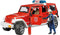 Bruder - Jeep Wrangler Unlimited Rubicon Fire Dept vehicle with fireman (BR2528)