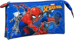 Schoolpennenzak Spiderman Blauw (22 x 3 x 12 cm)