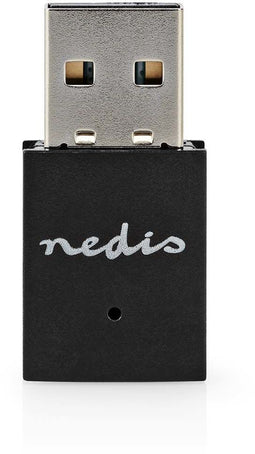 Nedis WSNWM310BK - Draadloze netwerk mini dongle - 5 GHz en 2,4 GHz ondersteuning - Zwart