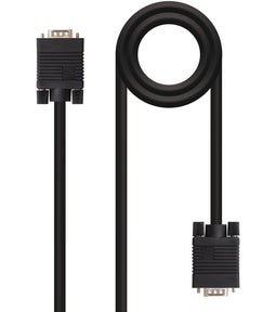 Nanocable 10.15.1302 - SVGA-kabel - Mannelijk/Mannelijk - Zwart