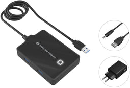 Conceptronic HUBBIES11BP - USB Hub - 4x USB 3.2 Gen 1 - Zwart