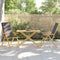 vidaXL - Tuintafel - inklapbaar - 110x55x75 - cm - bamboe