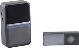 Heidemann 70847 - Draadloze deurbel - USB-aansluiting zelf bespeelbaar - Antraciet