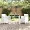 vidaXL - Tuinstoelen - met - kussens - 2 - stuks - Witte - Poly - Rattan