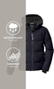 meisjes Gewatteerd jack/winterjack met capuchon KOW 357 GRLS QLTD JCKT, schwarz blau, 140, 42150-000