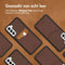 Accezz Samsung Galaxy S21 - Back Cover - Premium Leather Card Slot - Bruin