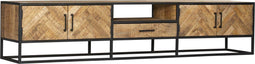 Tv meubel Isa - Tv meubel industrieel - Tv kast 240 cm