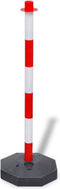 vidaXL - Set - van - 4 - kettingpalen - en - 2 - kunststof - kettingen - van - 10 - m