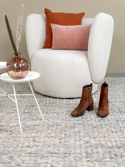 MOMO Rugs Prisma 16 Vloerkleed - 170x240 - Rechthoek - Laagpolig,Structuur Tapijt - Landelijk - Bruin, Meerkleurig, Rood