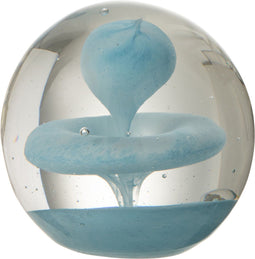 J-Line presse-papier Bel - glas - lichtblauw - small