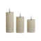 Kaars LED Home ESPRIT Beige 5,5 x 5,5 x 13,5 cm (AA)