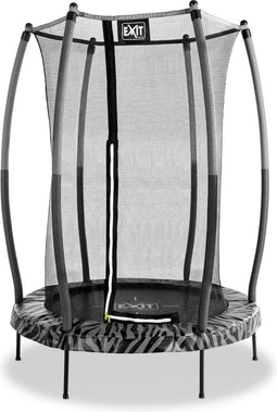 EXIT Tiggy junior trampoline - met veiligheidsnet - ø140cm zwart/grijs