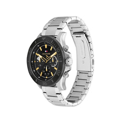 Tommy Hilfiger TH1792114 BRYAN Heren Horloge - Mineraalglas - Staal - Zilverkleurig - 46 mm breed - Quartz - Vouw/Vlindersluiting - 5 ATM (douchen)