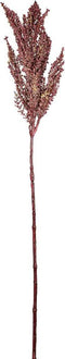 PTMD Leaves Plant Pampas Gras Kunsttak - 34 x 10 x 83 cm - Bordeaux