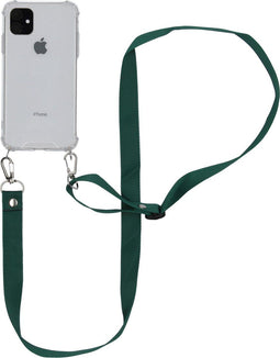 iMoshion Hoesje Geschikt voor iPhone 11 Hoesje Met Koord - iMoshion Backcover met koord - Nylon - Transparant