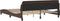 vidaXL - Bedframe - met - hoofdbord - kunstleer - bruin - 180x200 - cm