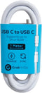 Grab 'n Go Datacable USB C naar USB C 2m Wit