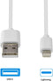 Grab 'n Go Oplaadkabel Apple Lightning-connector 1 Meter Wit