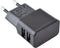 Grab 'n Go Thuislader 2 x usb 2.4a Zwart