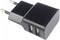 Grab 'n Go Thuislader 2 x usb 2.4a Zwart
