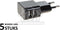 Grab 'n Go Thuislader 2 x usb 2.4a Zwart
