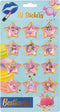 Grafix Besties 3D glitter stickers pak a 12 stuks
