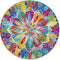 Grafix Mandala Ronde Puzzel 1000 stukjes voor volwassenen | Legpuzzel | Diameter 68 CM | Mandala Legpuzzels | Familie puzzel | geschikt voor kinderen vanaf 14 jaar
