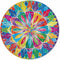 Grafix Mandala Ronde Puzzel 1000 stukjes voor volwassenen | Legpuzzel | Diameter 68 CM | Mandala Legpuzzels | Familie puzzel | geschikt voor kinderen vanaf 14 jaar
