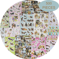 Grafix Mega Stickerset voor Kinderen | Paarden Stickers | Stickeren | 500 stuks | Paarden | Stickers Kinderen