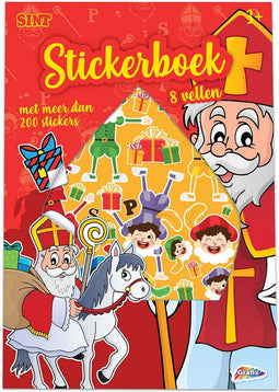 Grafix Sint Stickerboek A4, 8 vellen