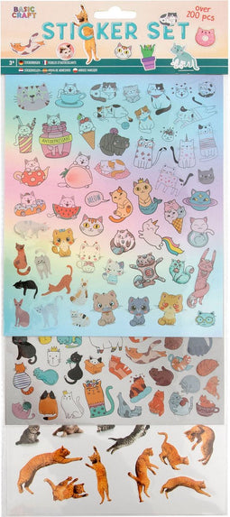 Grafix Stickerset 100-delig kat/hond