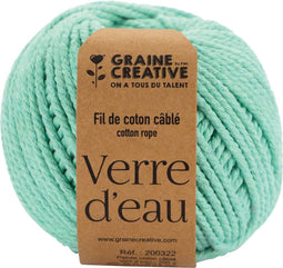 Graine Créative Macramé touw, ft 2,5 mm x 80 m, muntgroen