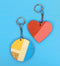 Graine Créative Sleutelhanger hout, assortiment vormen, diameter 55 mm, zakje van 10 stuks