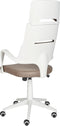 GRANDIOSE - Bureaustoel - Wit/Bruin - Polyester
