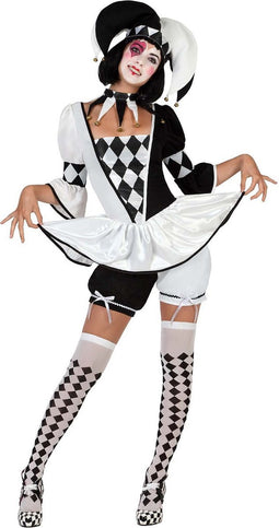 "Grappig harlekijn kostuum voor vrouwen - Verkleedkleding - Small"
