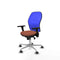 Piqueras y Crespo 3D086G0 - Bureaustoel - Verstelbare hoogte met armleuning - Blauw Bruin