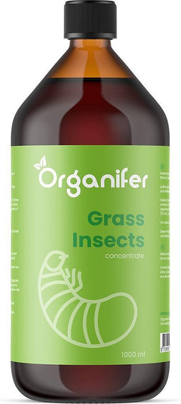 Grass Insects Concentraat (1L, 250m2) - Engerlingen Bestrijden - Larven van Rouwvliegjes Bestrijden - Bodeminsecten - Emelten - Organifer