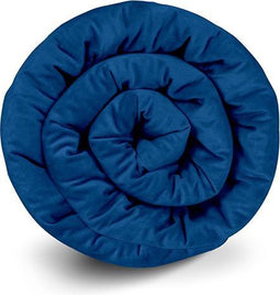 Gravity® Blanket - Verzwaringsdeken - Weighted Blanket - 12 kg - 155x220 cm - Blauw - Zomerhoes