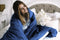 Gravity® Blanket - Verzwaringsdeken - Weighted Blanket - 12 kg - 155x220 cm - Blauw - Standaardhoes