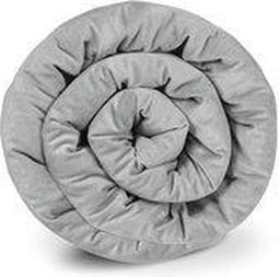 Gravity® Blanket - Verzwaringsdeken - Weighted Blanket - 8 kg - 155x220 cm - Grijs - Zomerhoes
