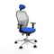 Jorquera Piqueras y Crespo 1D086N1 - Bureaustoel - Hoofdsteun verstelbaar - Blauw
